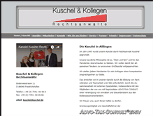 Tablet Screenshot of kuschel.de